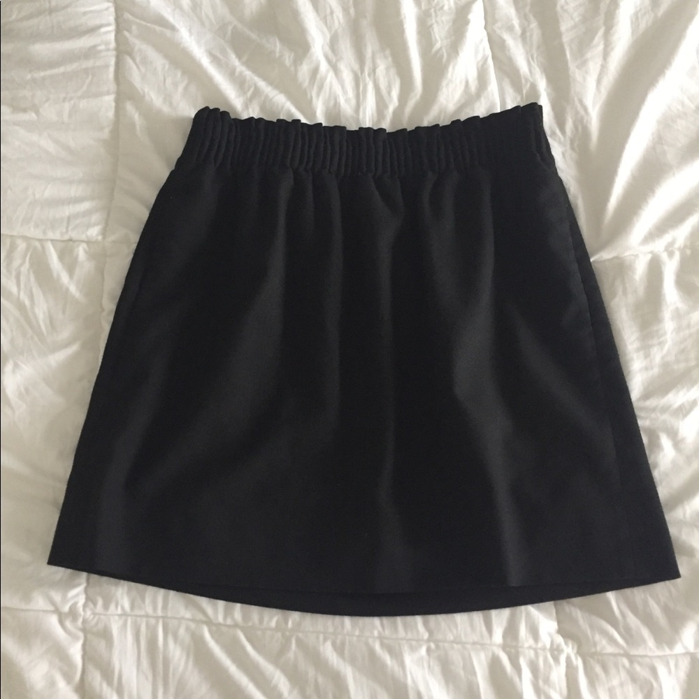 Black J. Crew Paper Bag Skirt